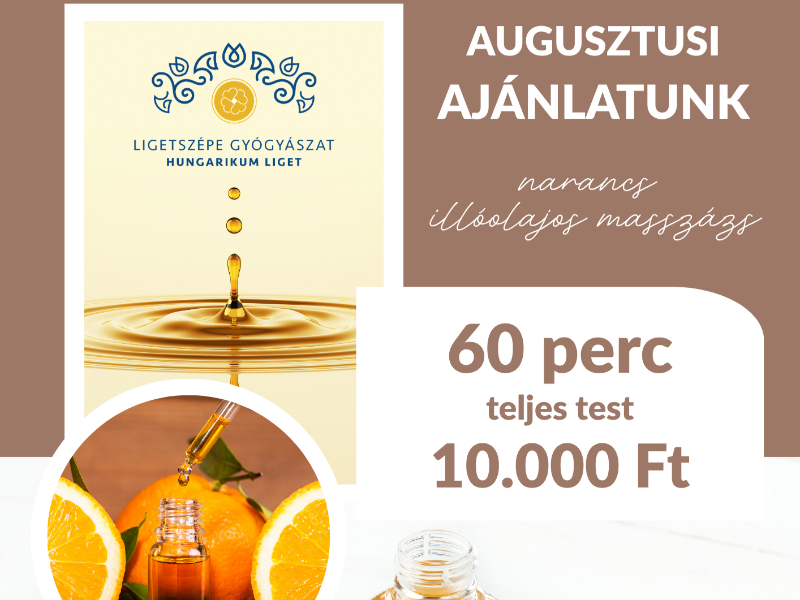 Augusztusi ajánlat – Narancs illóolajos masszázs