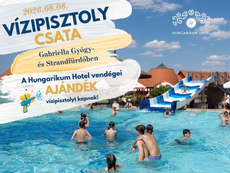 Vízipisztoly Csata a Gabriella Gyógy- és Strandfürdőben