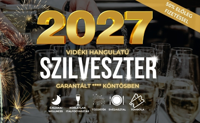 Szilveszteri ajánlat (50% előleg fizetéssel)