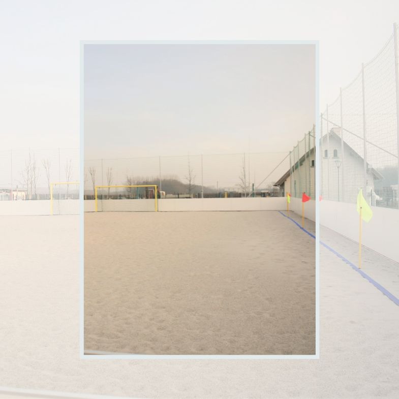 Beach soccer and beach volleyball